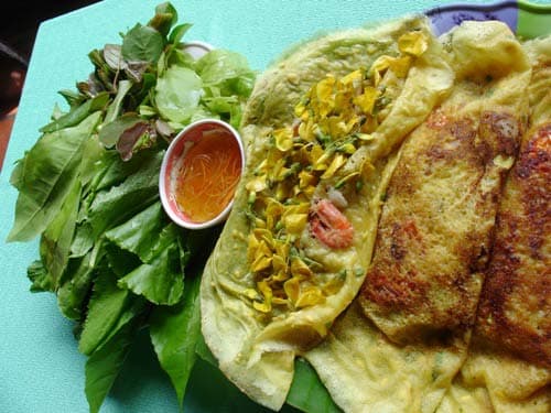 Bánh xèo bông điên điển