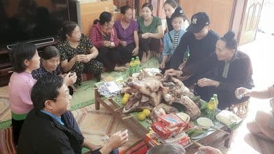 Lễ tạ ơn cha mẹ vợ của người Thái ở Tây Bắc